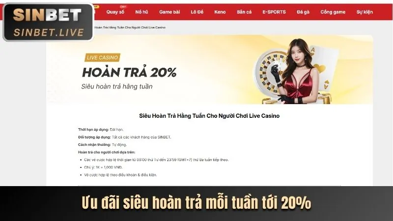 Thưởng Đăng Ký Lần Đầu tại sin88 link